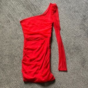 Lucy in the Sky Larissa Puff Sleeve Mesh Dress